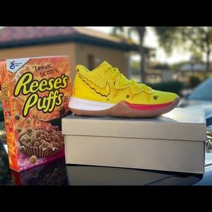 Spongebob Nike Kyrie 5 with Travis Scott’s Reese’s